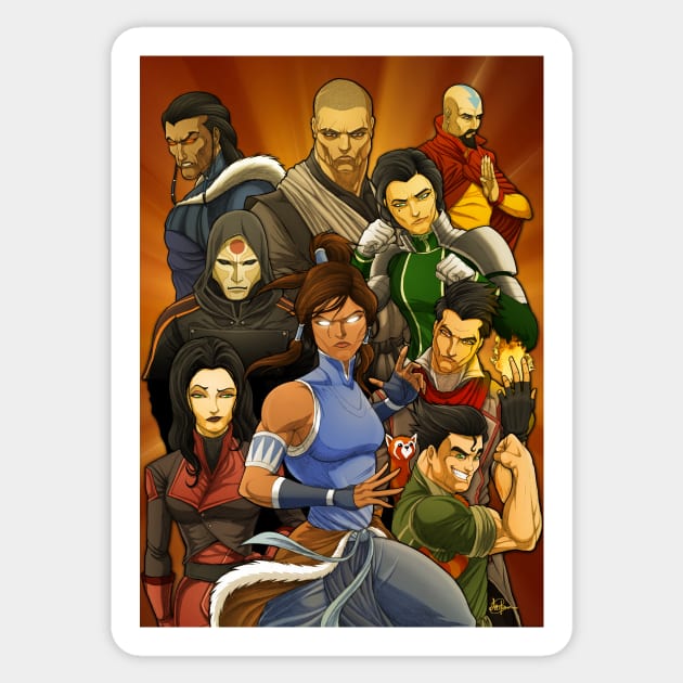 THE LEGEND OF KORRA.2 Sticker by LeviCleemanArt